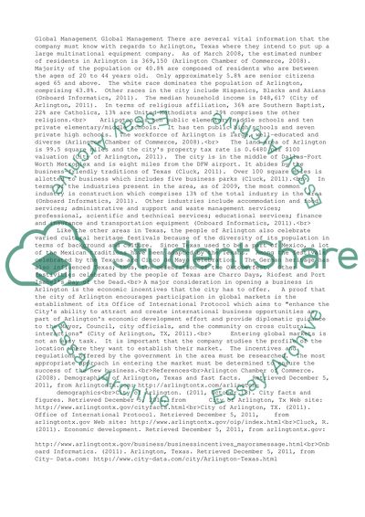 Economic Development of Arlington in Texas