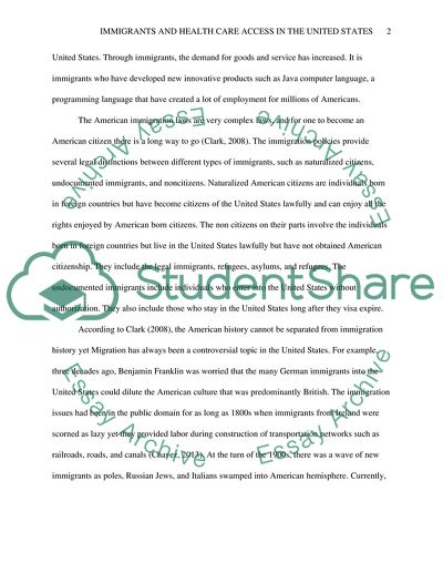 Immigrants and Health Care Access in the United States