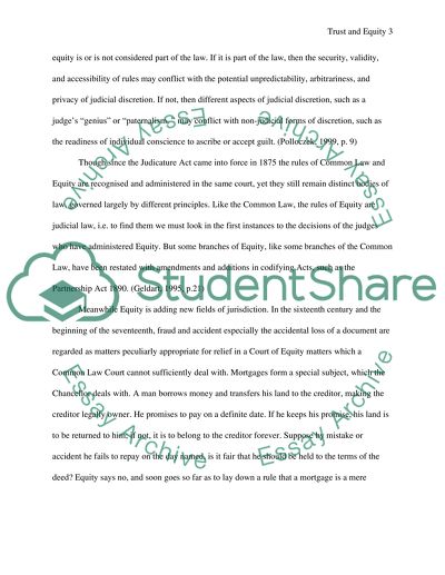 The Trust Intention and Equity