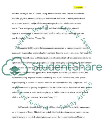 Motivation in the Work Place