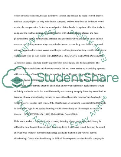 The Capital Structure