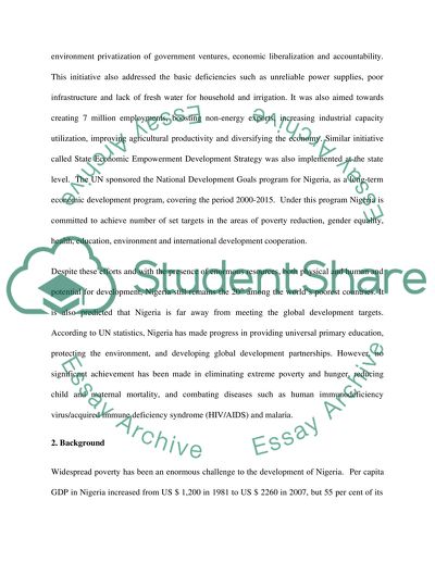 Poverty Alienation through Increased Private Sector