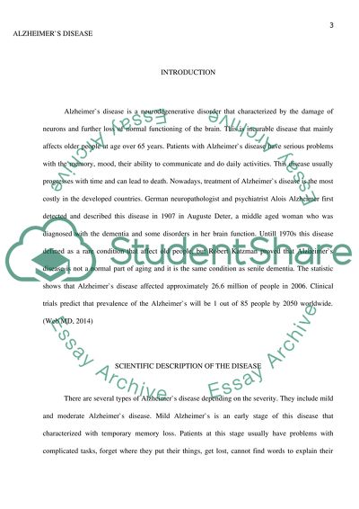 Several Types of Alzheimers Disease