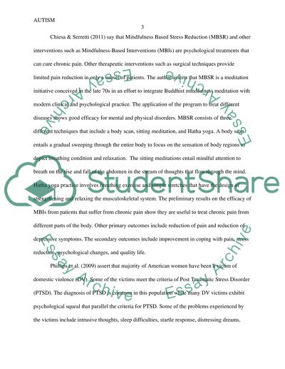 Children with autism