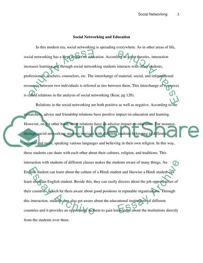 Effect of Social Networking on Education