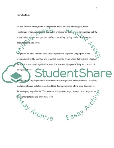 Human Resource Management