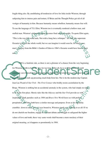 Psycho-Social Oppression in George Orwells 1984