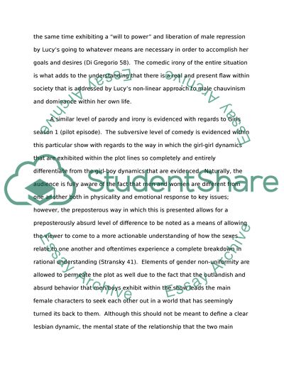 Paper on TV shows and the reading