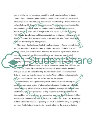 Jerzy Kosinskis Being There