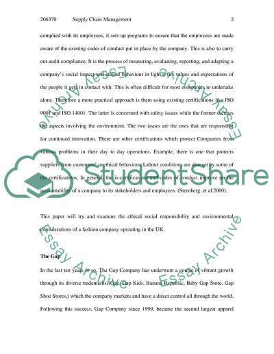 Supply Chain Management Issues