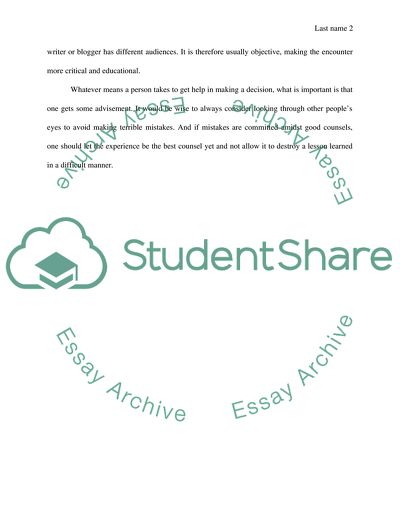 Counsel Woven into the Fabric of Real life is Wisdom