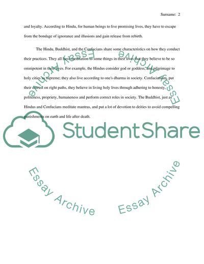 Common Elements of Eastern Religious Traditions