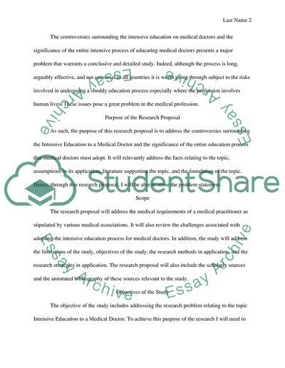 Intensive Education to a Medical Doctor