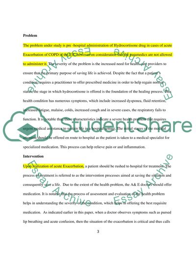 Pre-hospital Administration of Hydrocortisone Drug in the UK