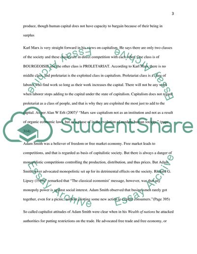 Adam Smith and Karl Marx - Contrasting Views of Capitalism