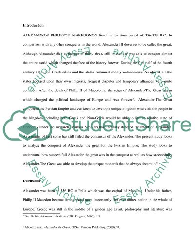 Alexander the Great: Conquest of Persia