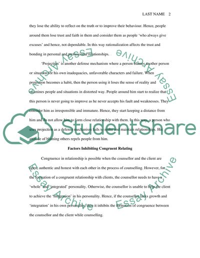 Develop an awareness of self in relation to others