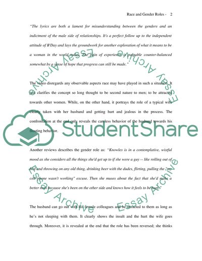 Race and Gender Roles