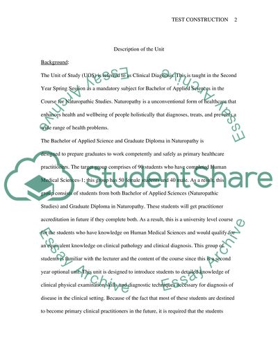 essay test construction