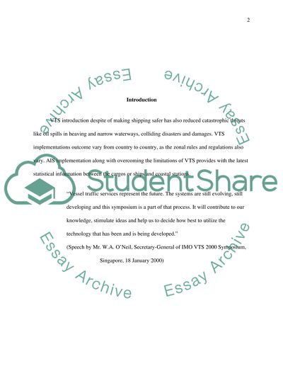 Vessel Traffic Services