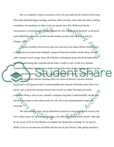 Racism, Pride, and Love in Desirees Baby by Kate Chopin