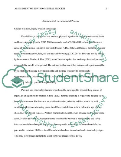 Assessment of environmental process