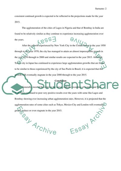 Lagos and Bombay Are Showing Ever Increasing Urban Agglomeration Rates