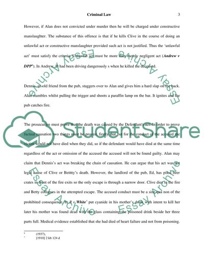 Charging with Murder or Manslaughter