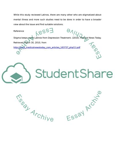 Stigma keeps some Latinos from Depression Treatment