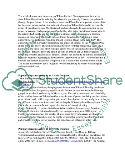 The Effects of Ethanol Subsidies on Food Prices