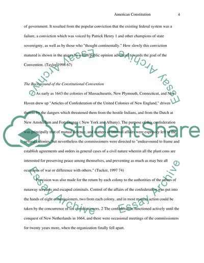 The Origin And Growth Of The American Constitution