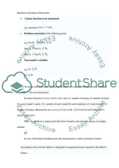Operation Management Particularies