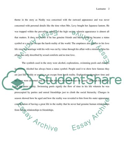 Reviewing the Story The Swimmer