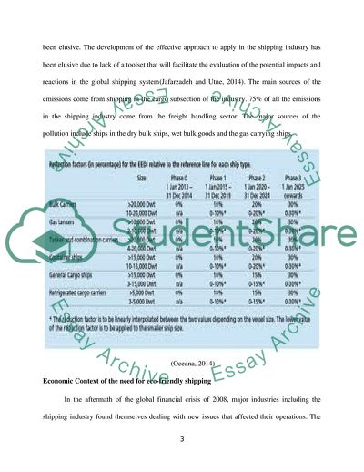 Low Carbon Emissions in Shipping