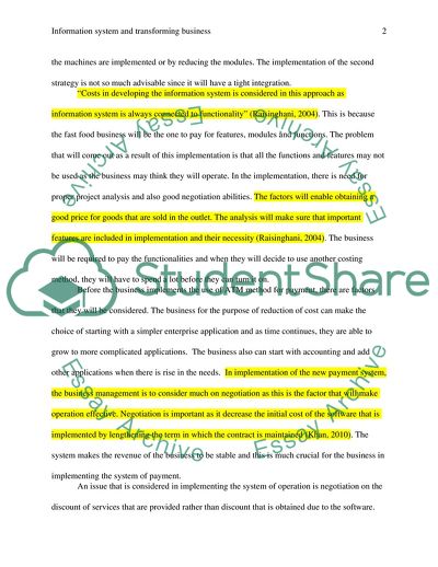 Information Systems and Transforming Business