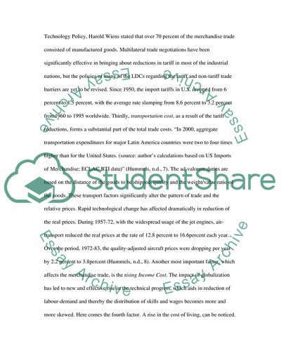 World Merchandise Trade Growth