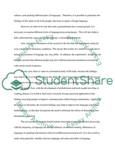 Presentation of a Research Article