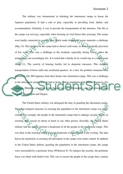 Life in the Internment Camps