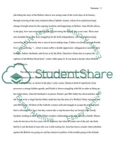 Ourselves Alone by Anne Devlin