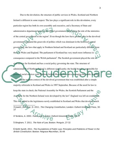 Role of Law in Devolution