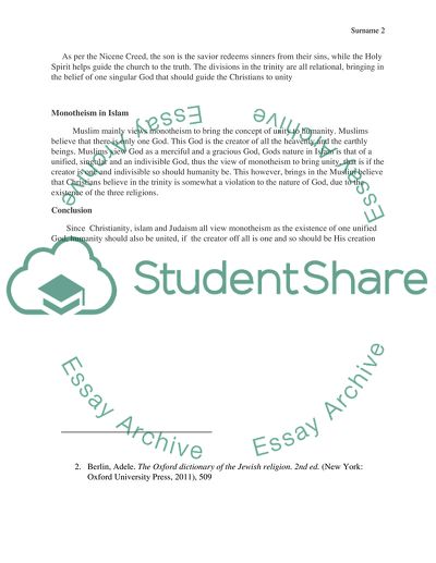 The Meaning Of Adhering To A Monotheistic Theology