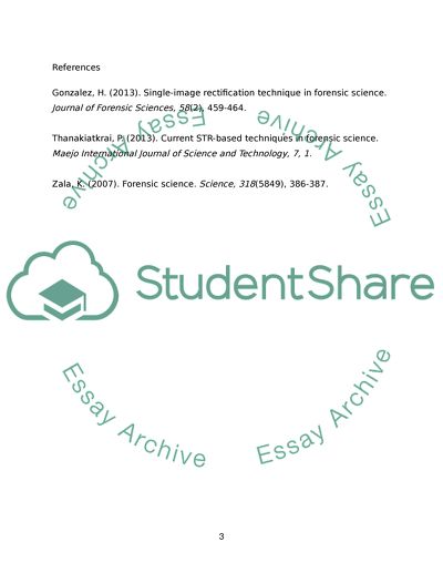 Forensic Science Is an Important Thing