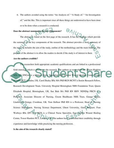 Quality of Life Issues in a Group of Older People with Pressure Ulcers - Analysis
