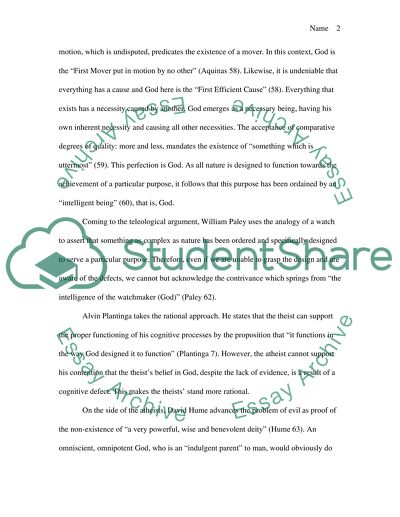 Philosophy - Gods Existence