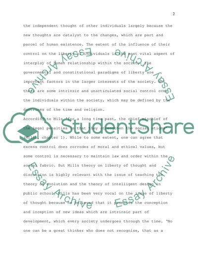 Philosophical Ideas of J. S. Mills