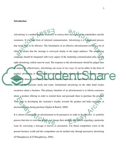 Advertising Can Persuade Customers to Change Their Attitudes, Beliefs and Behaviours