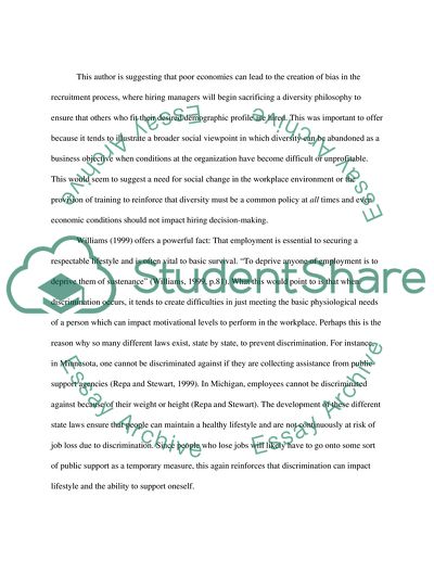 Workplace Discrimination - Reality or Illusion