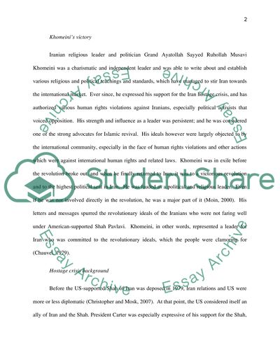 Khomeini vs. the International Community