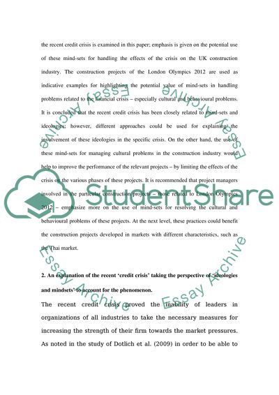 Project Management in the British Construction Industry