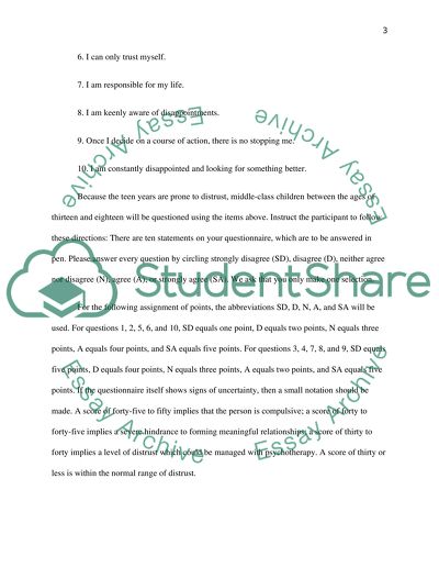 Teen Distrust Issues